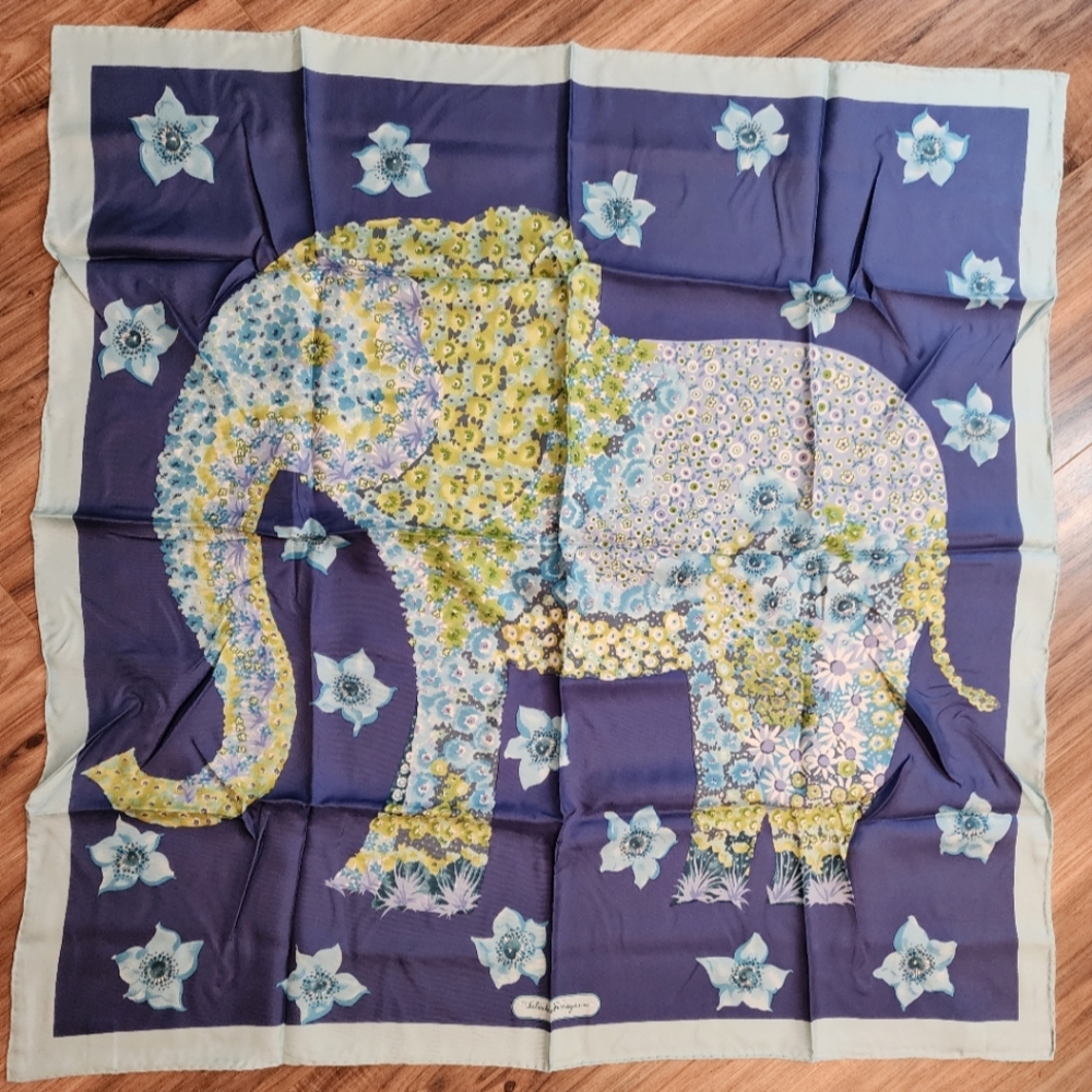 Salvatore Ferragamo NEW 100% Silk Scarf